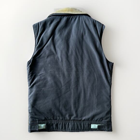 Vintage Woolrich Chore Vest Mens Small Brown Plaid Lining Corduroy Collar 70s - Picture 7 of 12